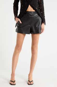 Finch Faux Leather Shorts