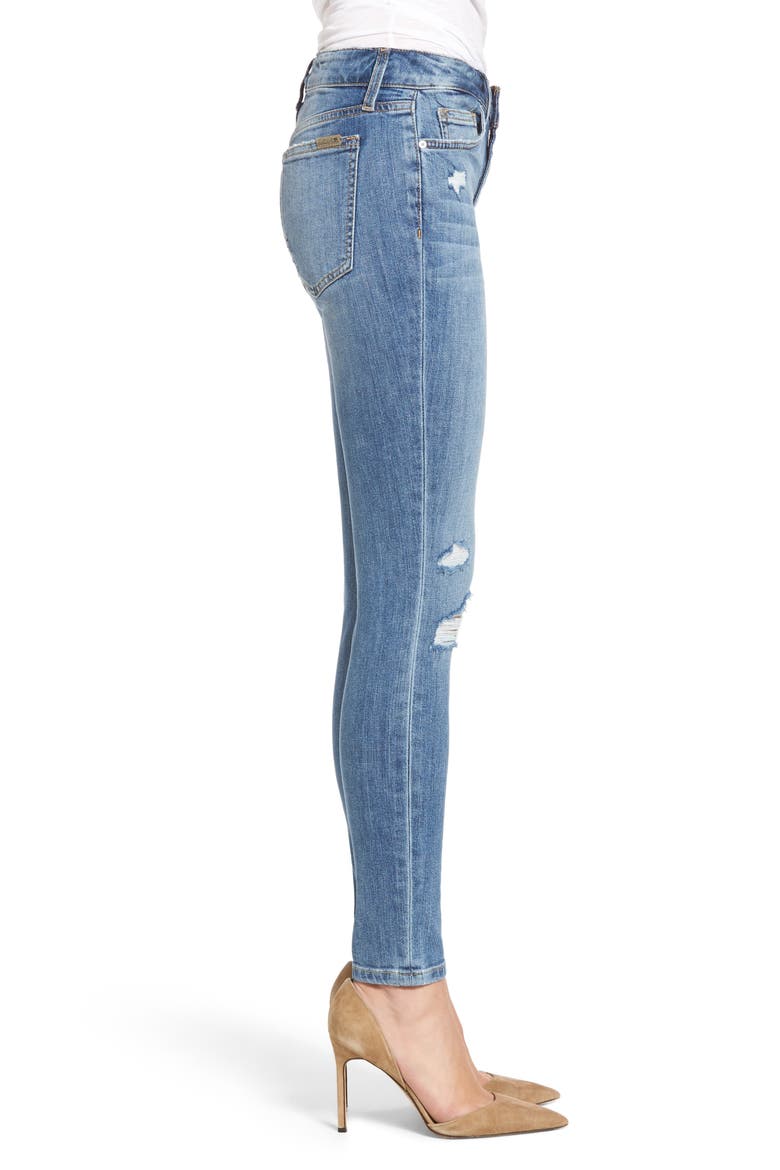 The Icon Skinny Ankle Jeans, Alternate, color, MIDGE