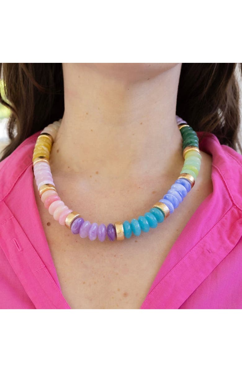 Erin McDermott Jewelry Afternoons on the Lake Resin Necklace, Alternate, color, Multi