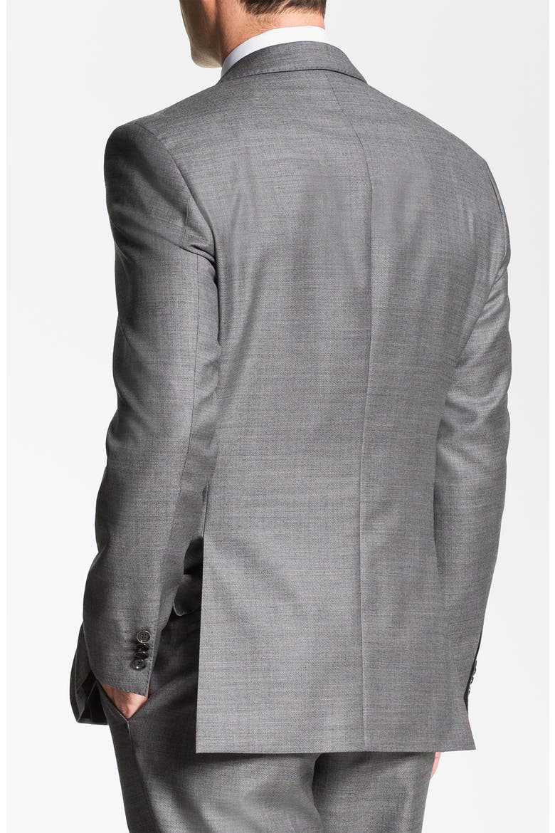 HUGO BOSS 'James/Sharp' Trim Fit Wool Suit, Alternate, color, GREY