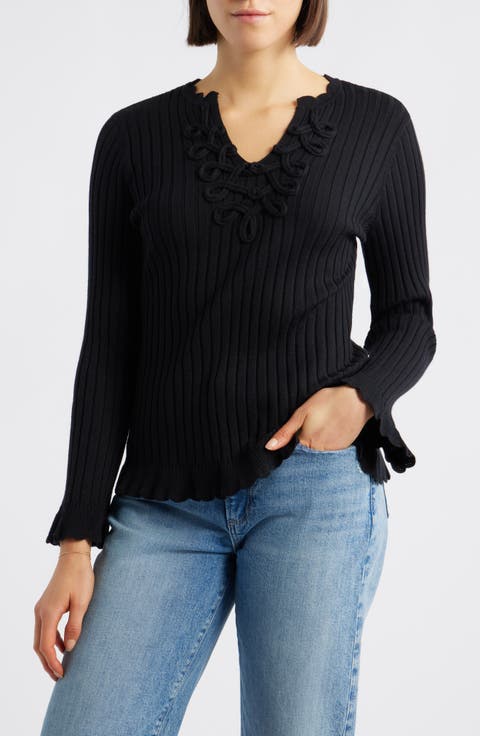 Soutache Rib Sweater