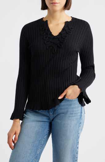 Wit & Wisdom Soutache Rib Sweater