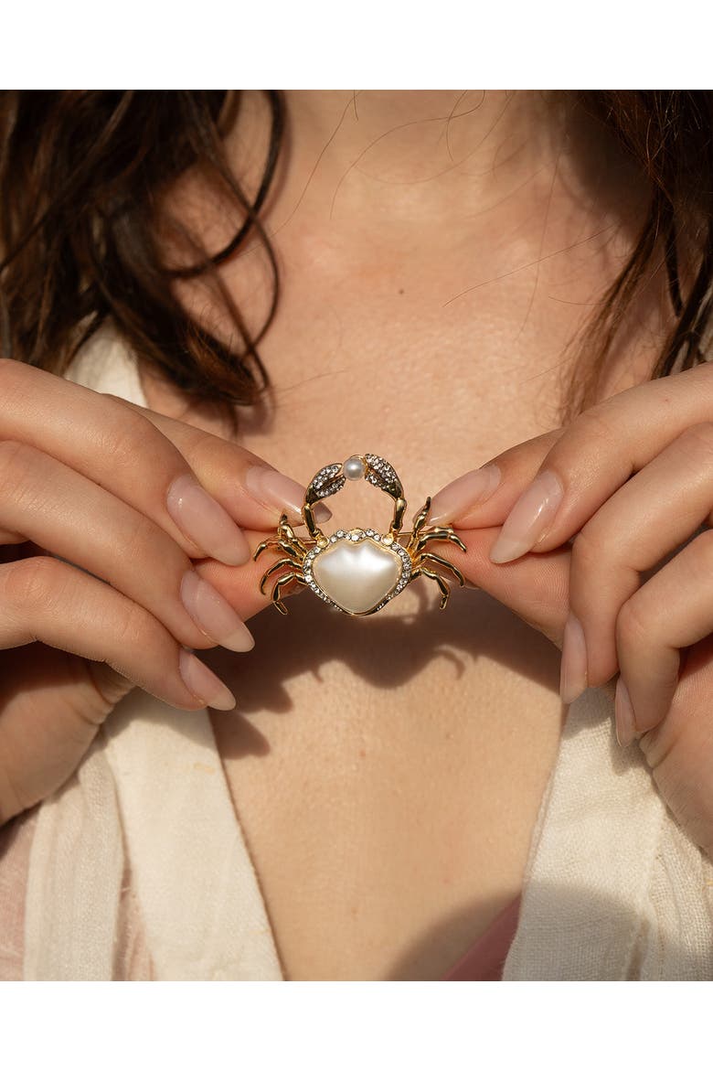 Crab Brooch, Alternate, color, Crab