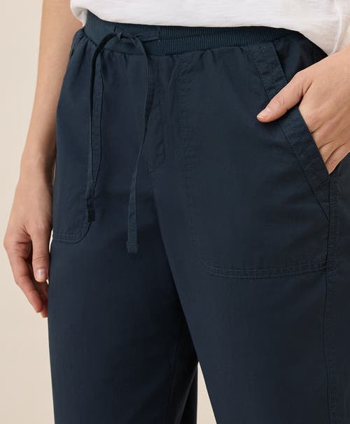 Pact Organic Cotton Monterey Poplin Jogger In Blue