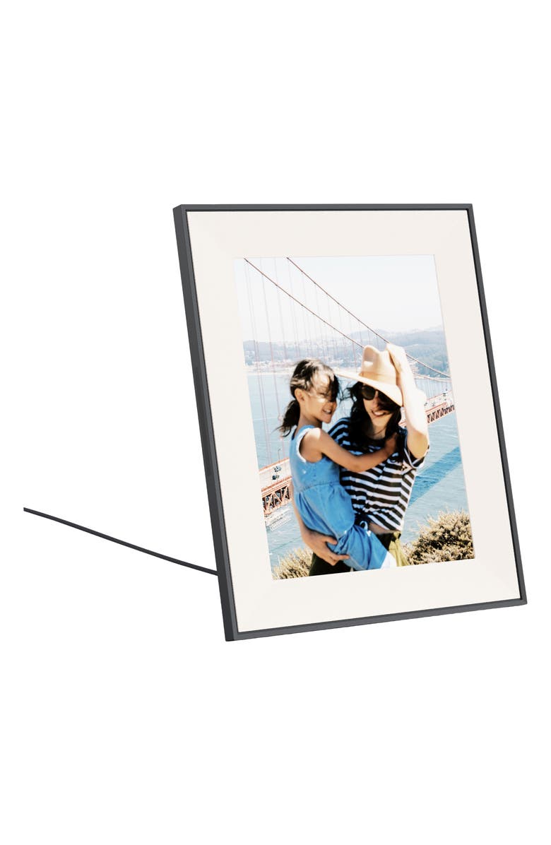 Aura Frames 12-Inch Digital Photo Frame, Alternate, color, Ink With Textured Mat