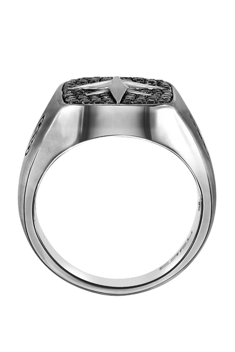 Sterling Silver Black Spinel Ring, Alternate, color, BLACK