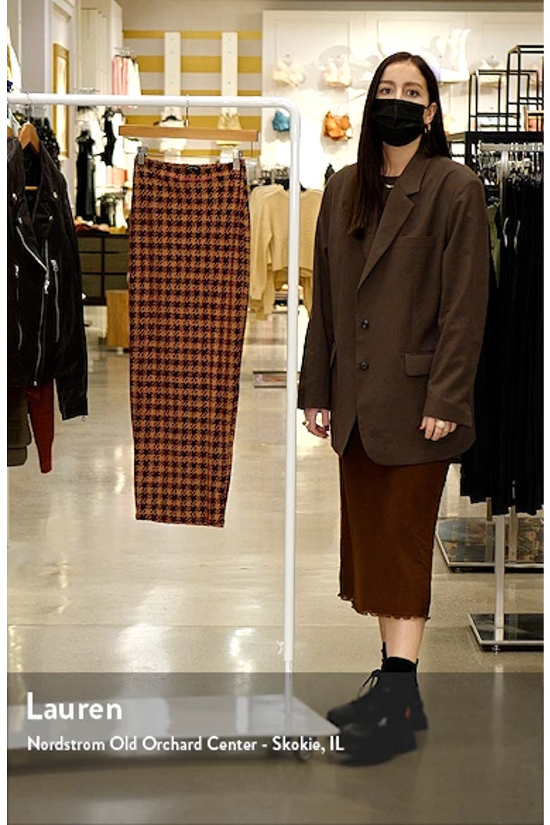 Houndstooth Body-Con Midi Skirt video