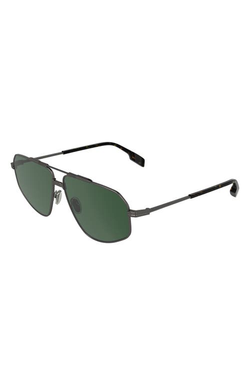 Canada Goose 61mm Polarized Aviator Sunglasses In Matte Dark Gunmetal