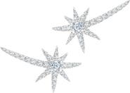 Graziela White Shooting Starburst Earrings
