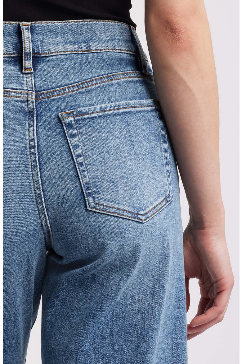 Le Pixie High Waist Slim Palazzo Jeans, Alternate, color, ROWLEY