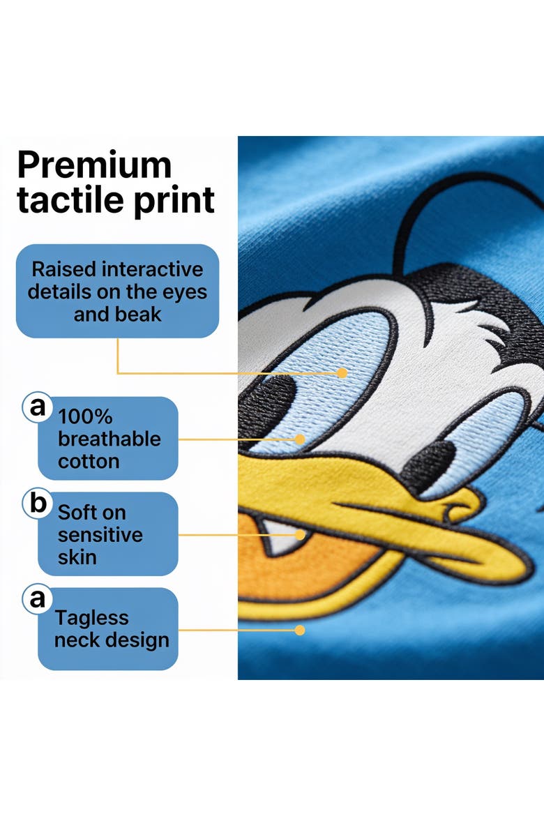 Mickey Mouse Short Sleeve T-Shirt, Alternate, color, Royal Blue Donald