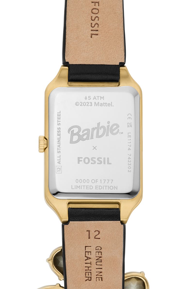 Fossil x Barbie Double Wrap Leather Strap Watch, 23mm, Alternate, color, 