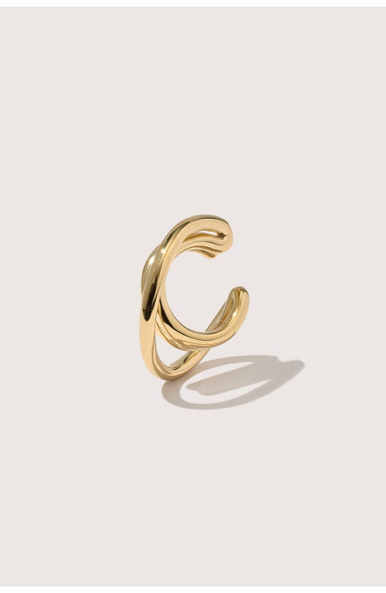 Otiumberg 14kt Gold Vermeil Loom Ear Cuff, Main, color, Yellow Toned Gold