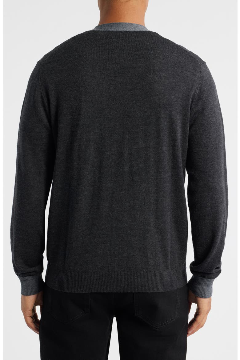 Thomas Merino Wool Cardigan, Alternate, color, CHARCOAL