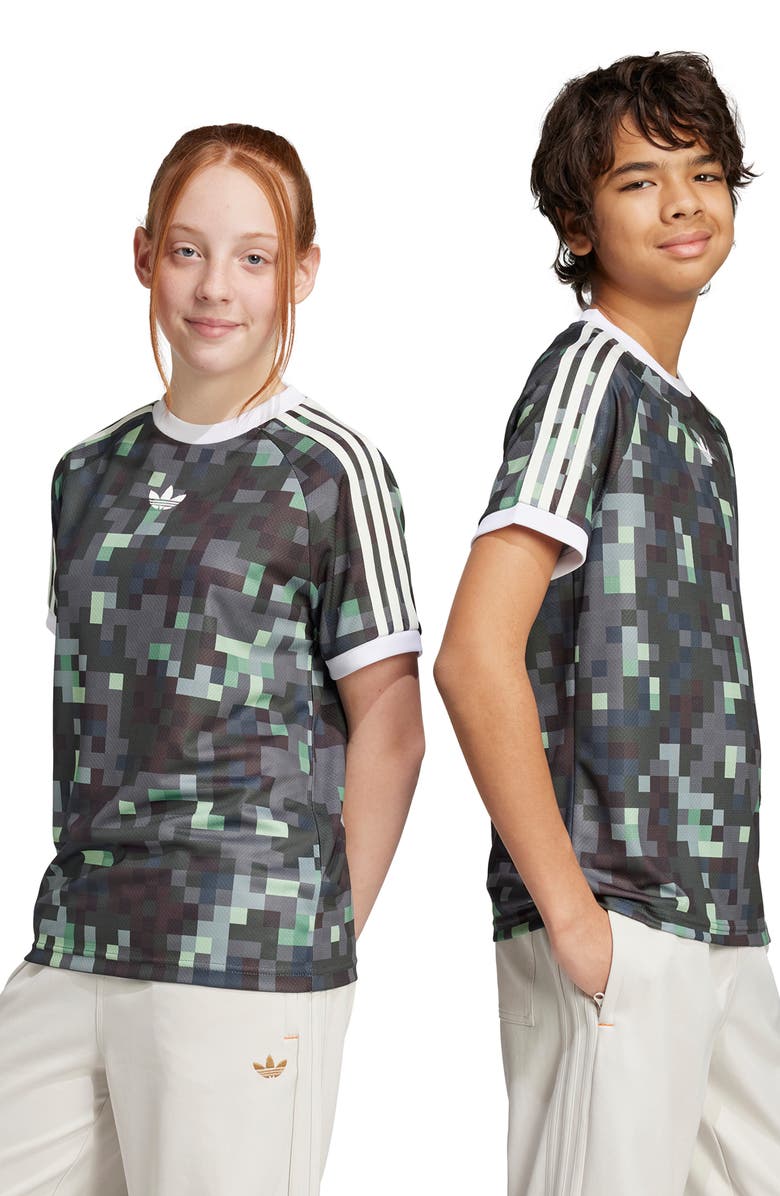 adidas Originals Kids' GFX Camo Cotton T-Shirt, Alternate, color, 