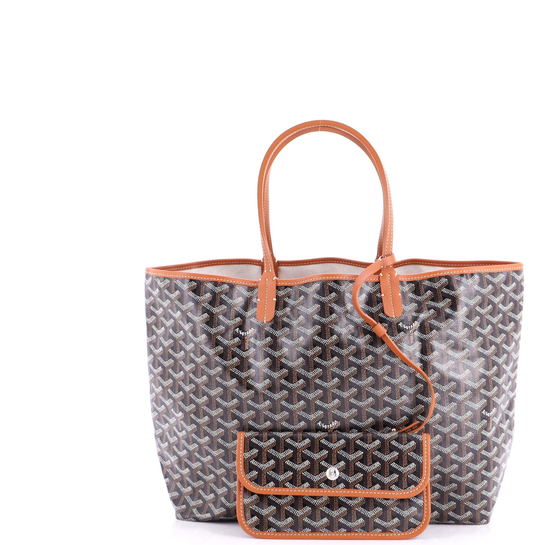 Saint Louis Tote Coated Canvas PM, Alternate, color, Brown