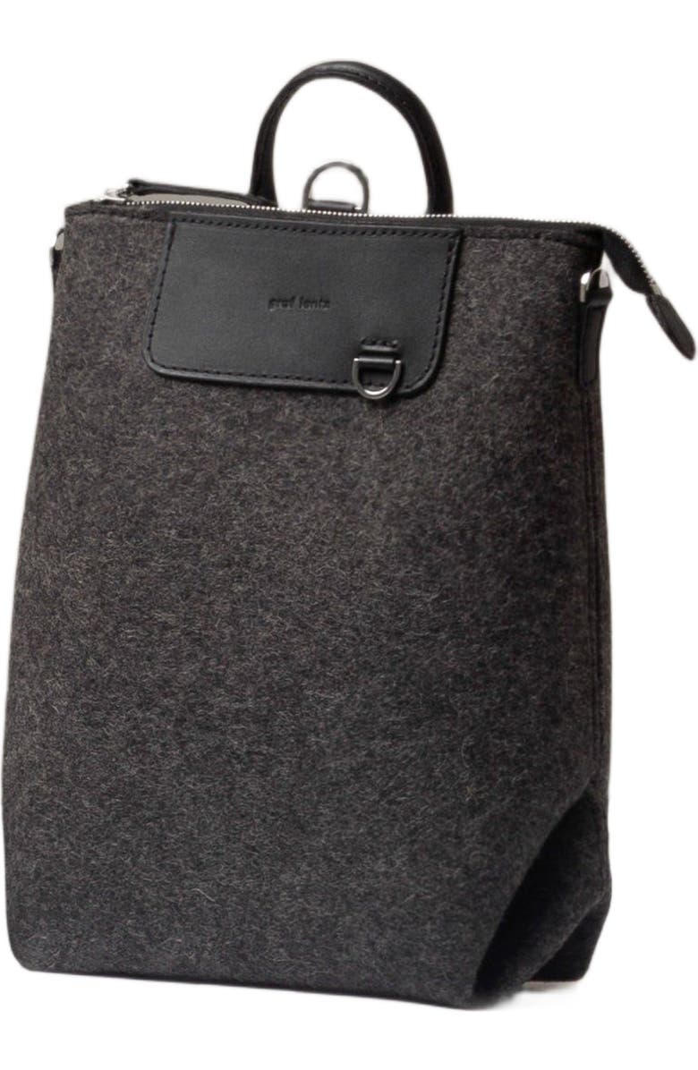Graf Lantz Bedford Merino Wool Midi Backpack, Main, color, Charcoal Black