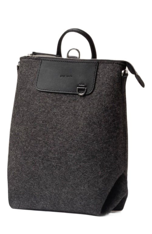 Graf Lantz Bedford Merino Wool Midi Backpack in Charcoal Black  product