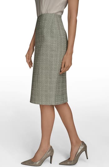 Tweed Pencil Skirt