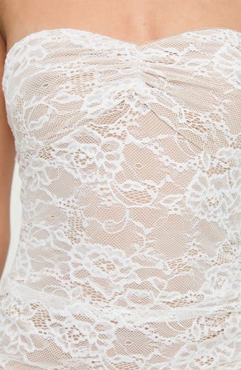 Hailees Strapless Lace Minidress