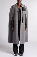 Bottega Veneta Wool & Cashmere Intrecciato Cape