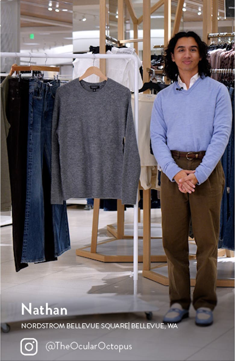 Rib Textured Raglan Sweater, sales video thumbnail