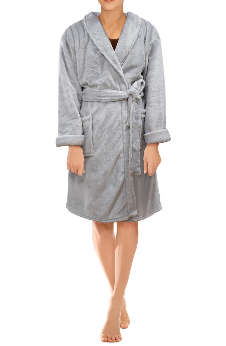 SUTTON HOME Hotel Luxurious Plush Velvet Robe, Main, color,