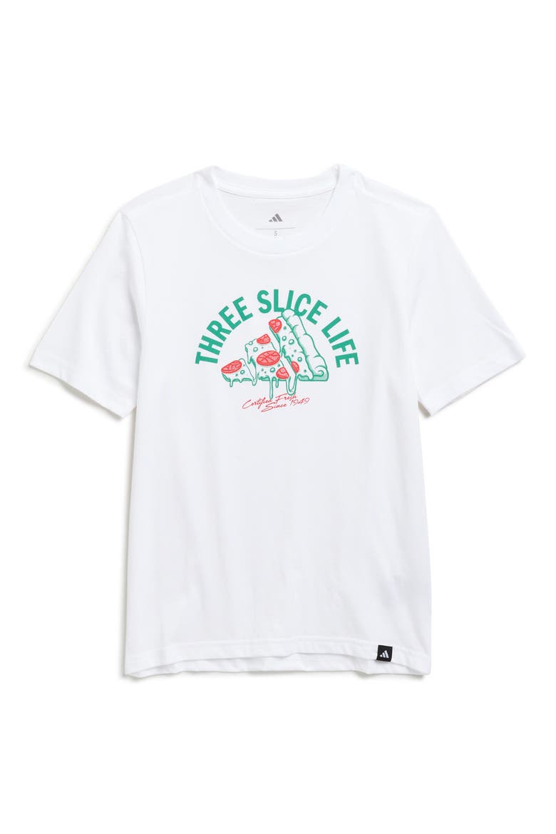 Kids' 3-Slice Life Graphic T-Shirt, Main, color, WHITE