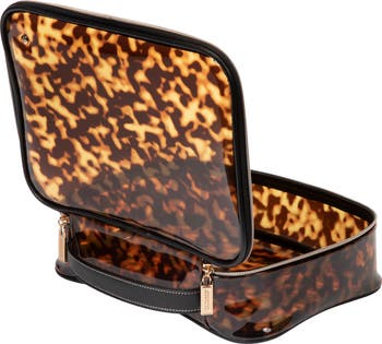 Claire Miami Clearly Tortoise Jumbo Makeup Case