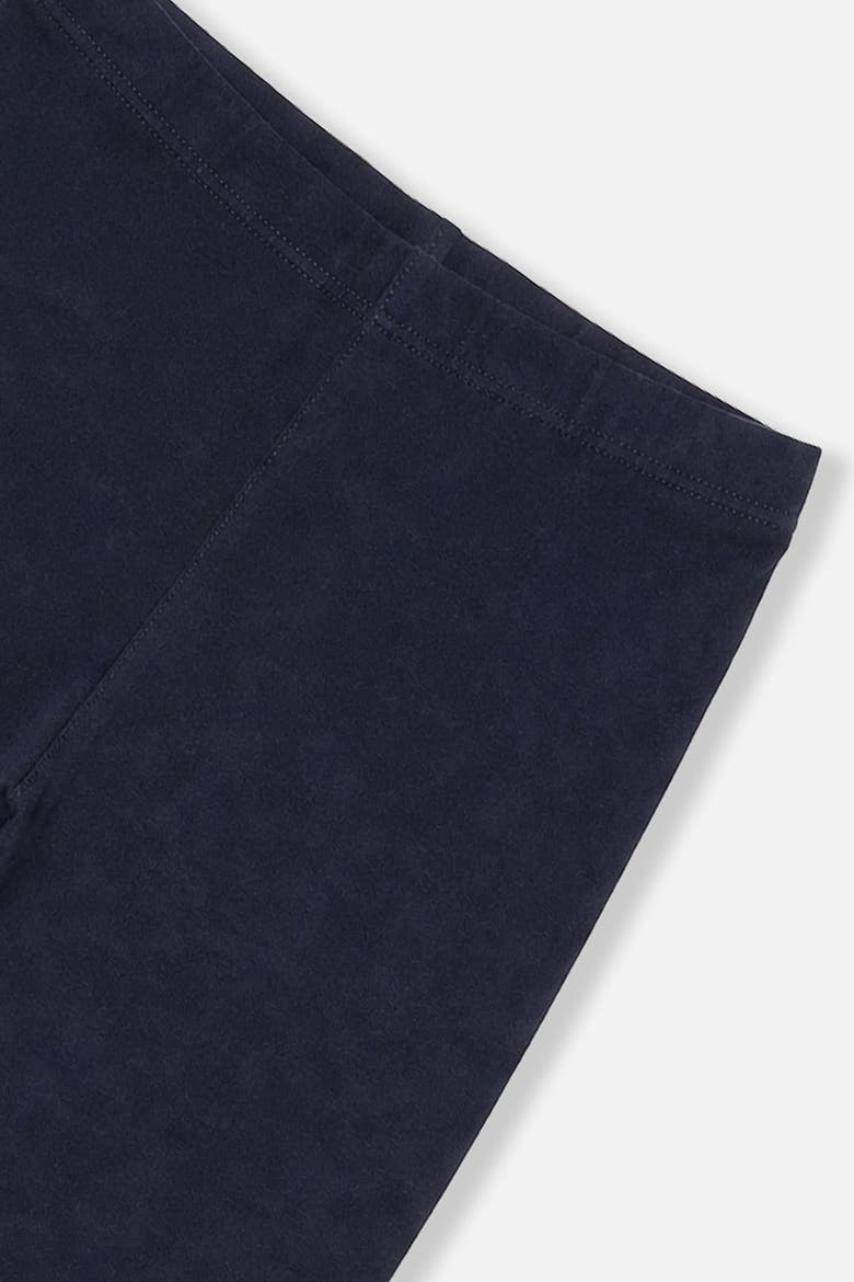 Rib Elastic Waistband Logo Patch Leggings, Alternate, color, Dark Blue