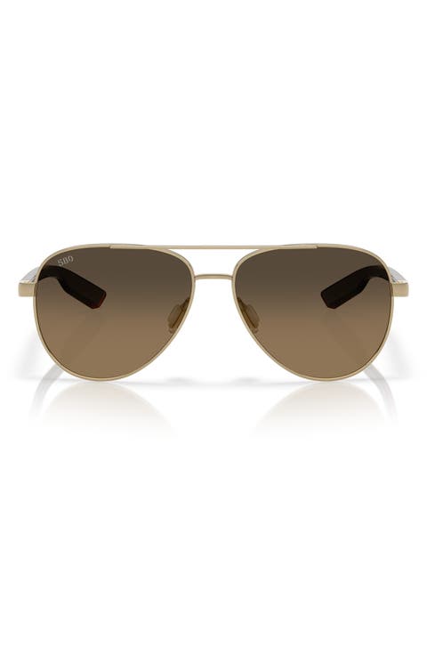 57mm Peli Gradient Polarized Pilot Sunglasses