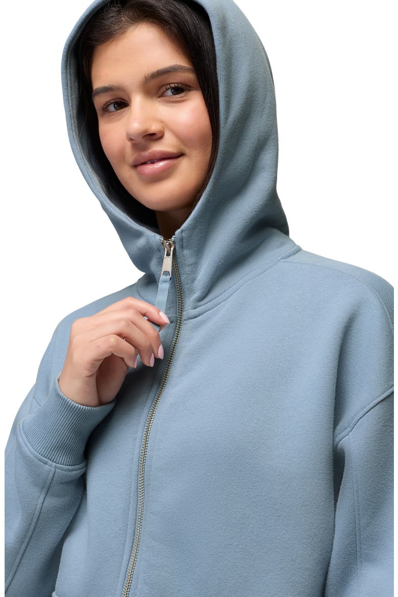 Dreamfleece Full Zip Hoodie, Alternate, color, GLACIER SKIES