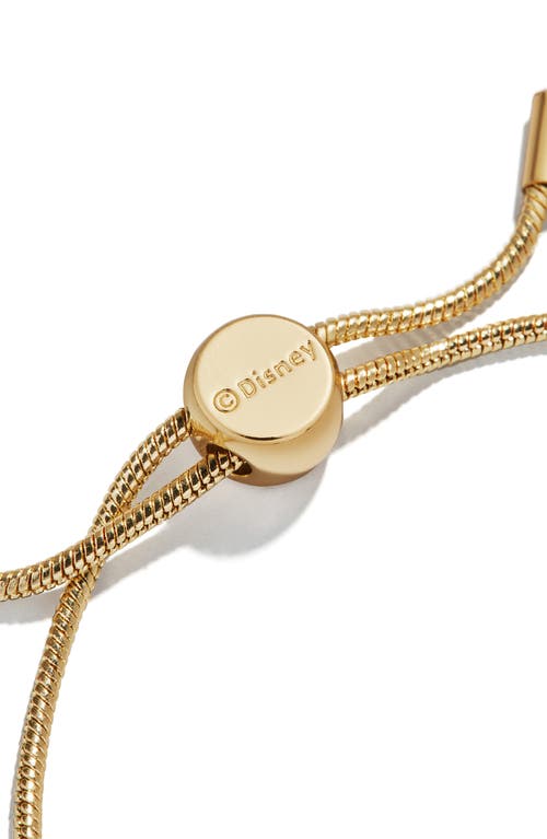 Baublebar Personalized Disney® Bubble Charm Slider Bracelet In Gold