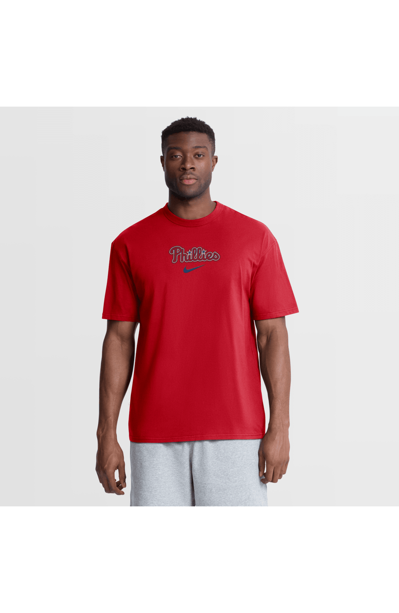 Nike Men's Nike Red Philadelphia Phillies City Name Max90 T-Shirt, Main, color, Red