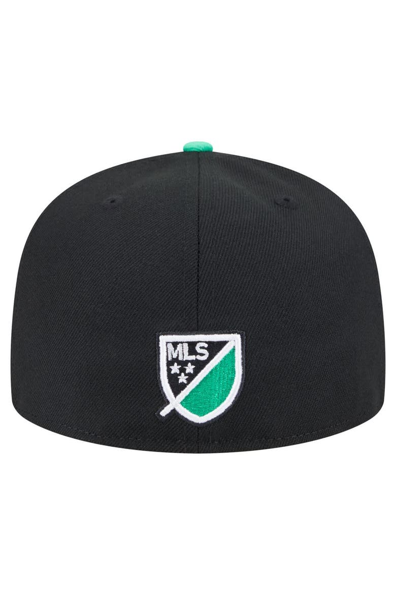 Men's New Era  Black Austin FC 2025 Kickoff 59FIFTY Fitted Hat, Alternate, color, Black