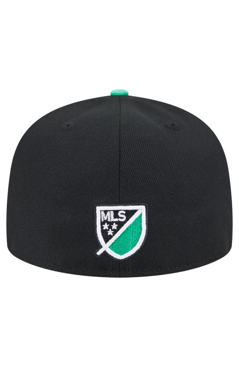 New Era Men's New Era Black Austin FC 2025 Kickoff 59FIFTY Fitted Hat, Alternate, color, Black
