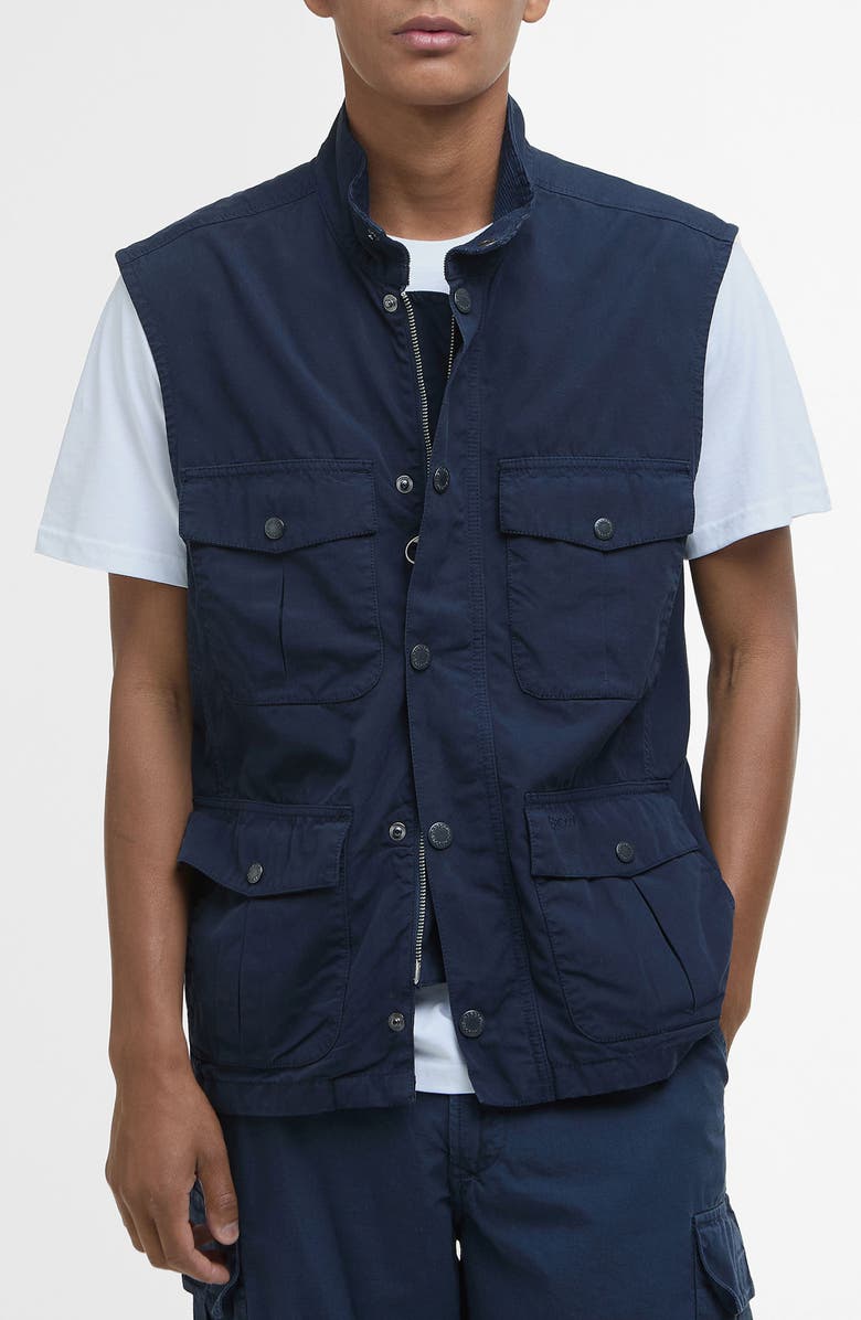 Barbour Casual Corbridge Vest, Main, color, Navy