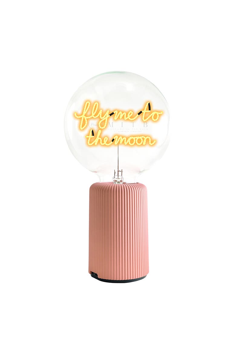 Fly Me To The Moon Portable Table Lamp, Main, color, Pink