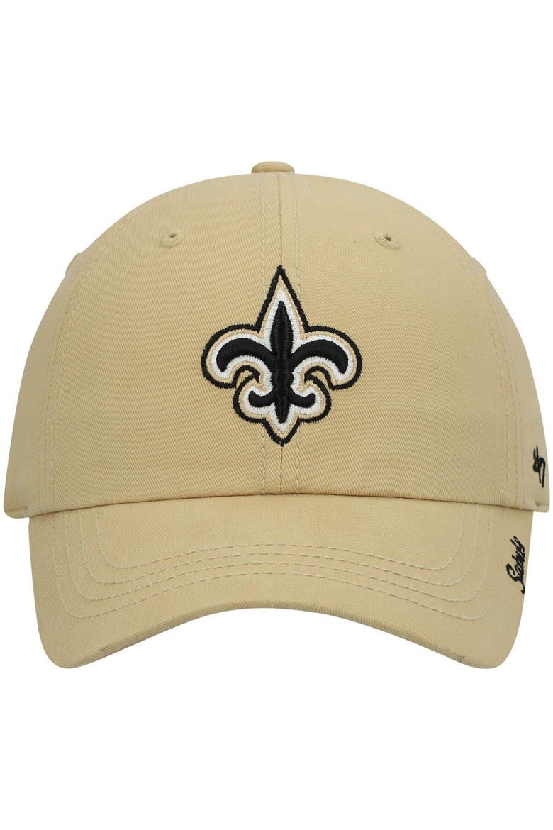Women's '47 Gold New Orleans Saints Miata Clean Up Secondary Adjustable Hat, Alternate, color, Gold