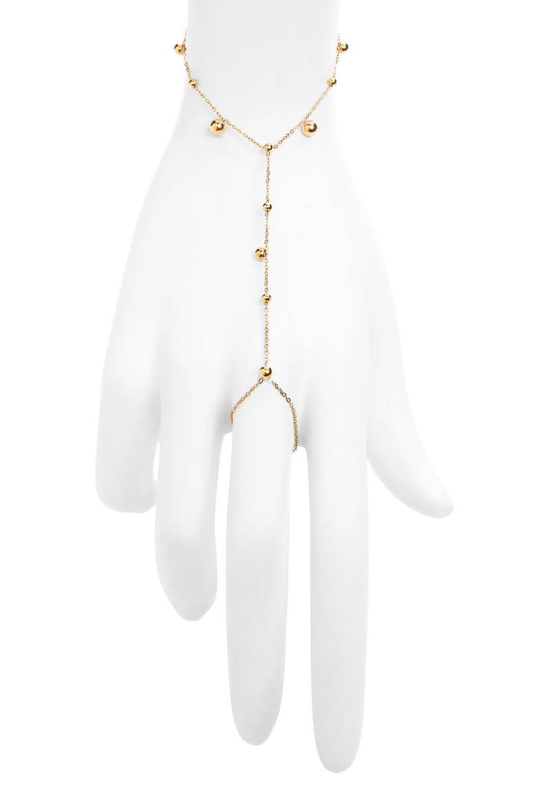 Bella Hand Chain, Main, color, GOLD