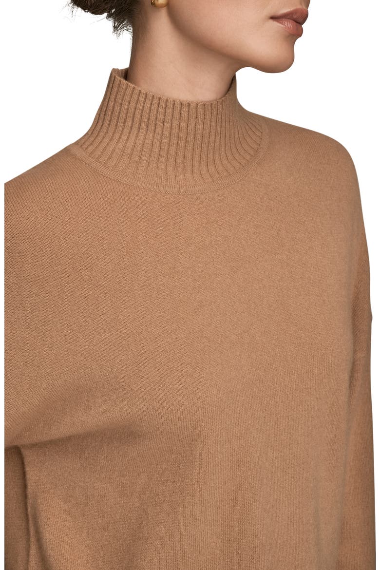 Wool & Cashmere Turtleneck Sweater, Alternate, color, FAWN