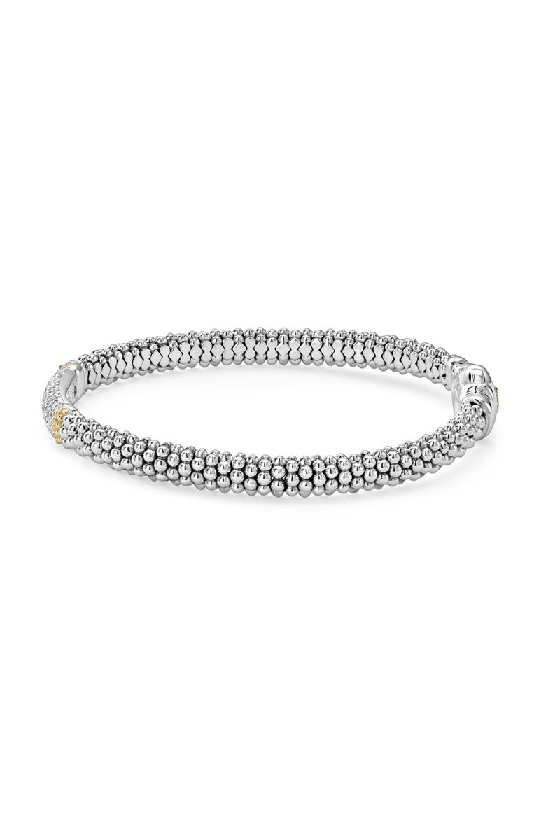 Diamond Lux Caviar Bracelet, Alternate, color, SILVER/DIAMOND