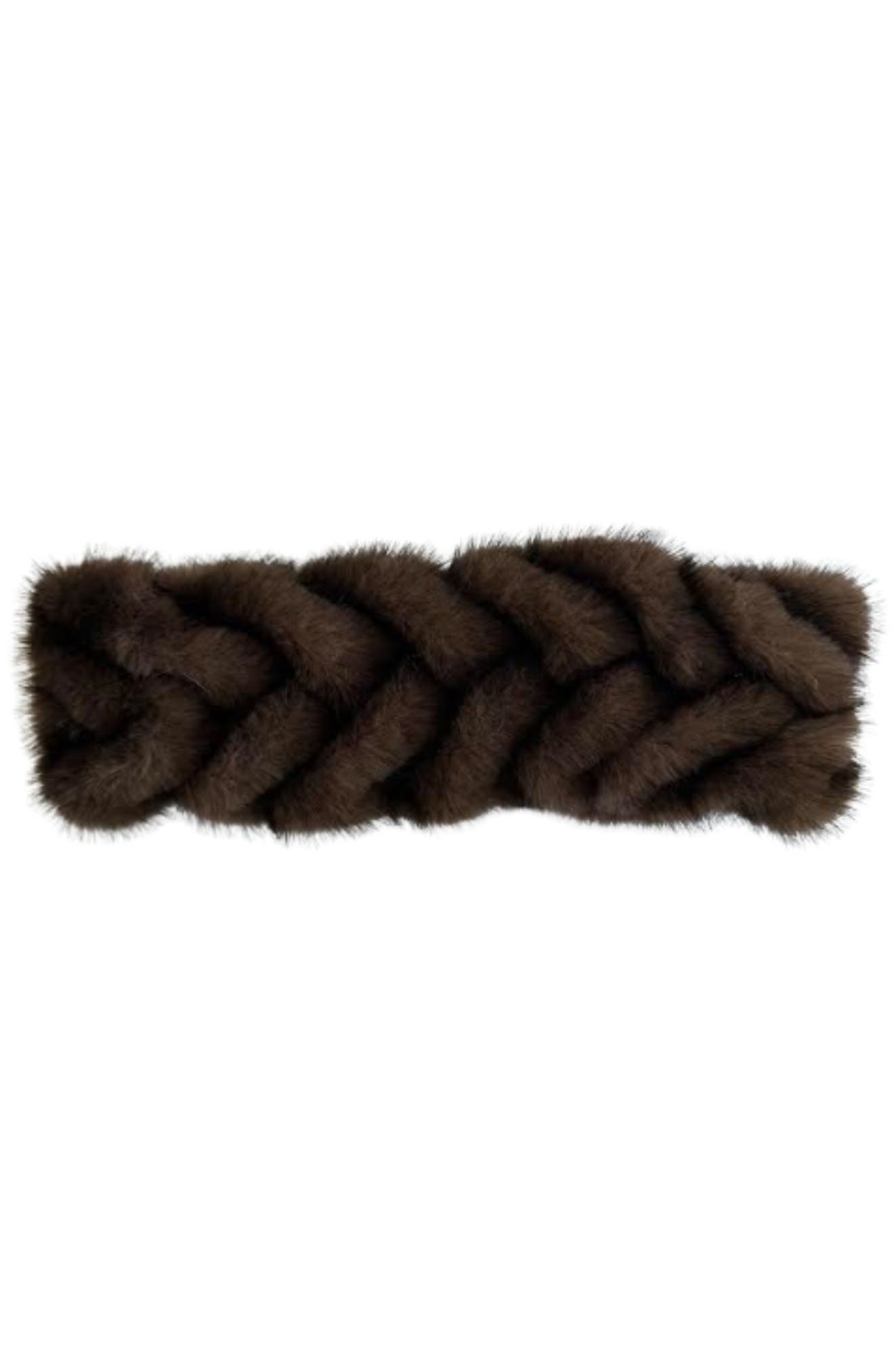 Braided Faux Fur Headband
