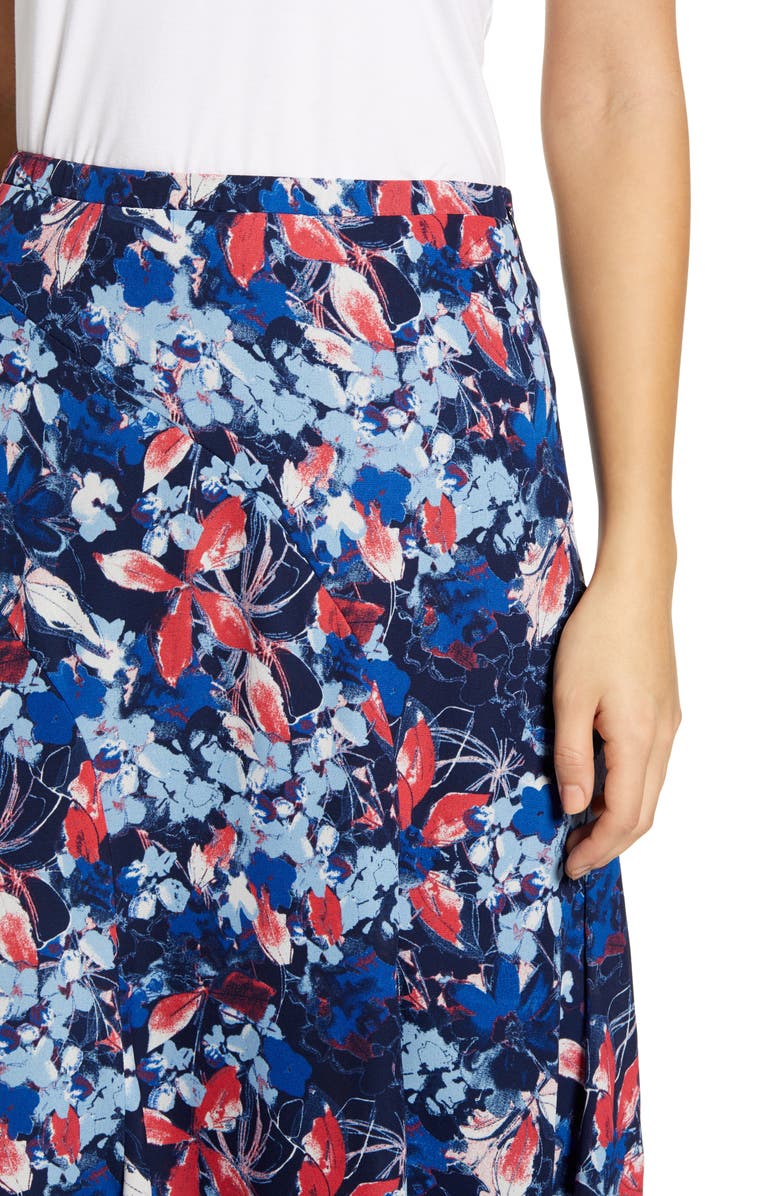 GIBSONLOOK Gibson x International Women's Day Fancy Ashley Asymmetrical Flowy Midi Skirt, Alternate, color,