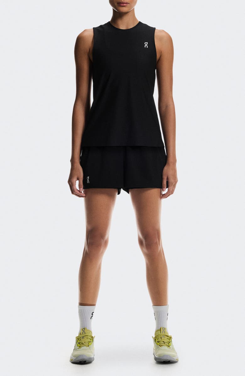 On Court Performance Tennis Tank, Main, color, Black