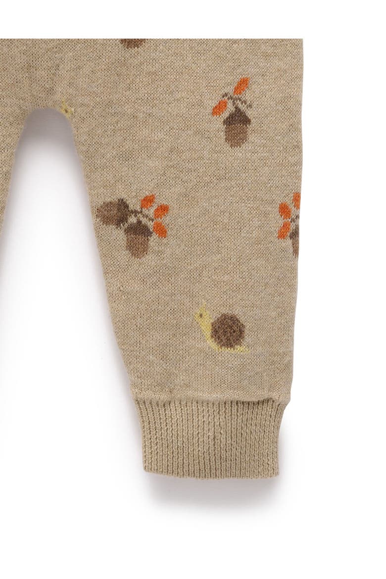 Magical Forest Knit Unisex Leggings, Alternate, color, Acorn Jacquard