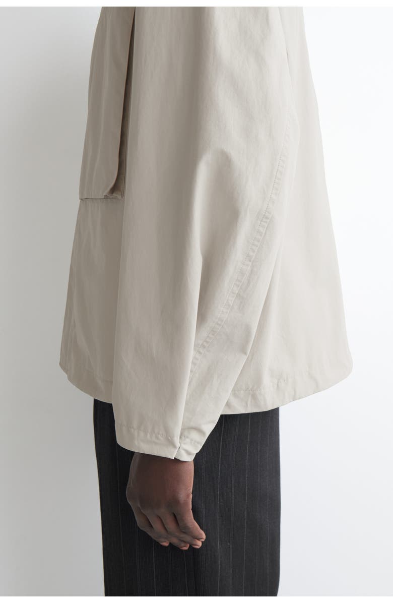 COS Packable-Hood Windbreaker Jacket, Alternate, color, Gray