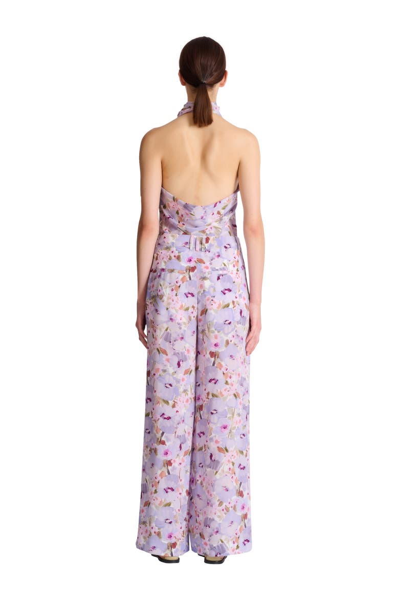 Printed Poppy Flower trousers, Alternate, color, multicolor