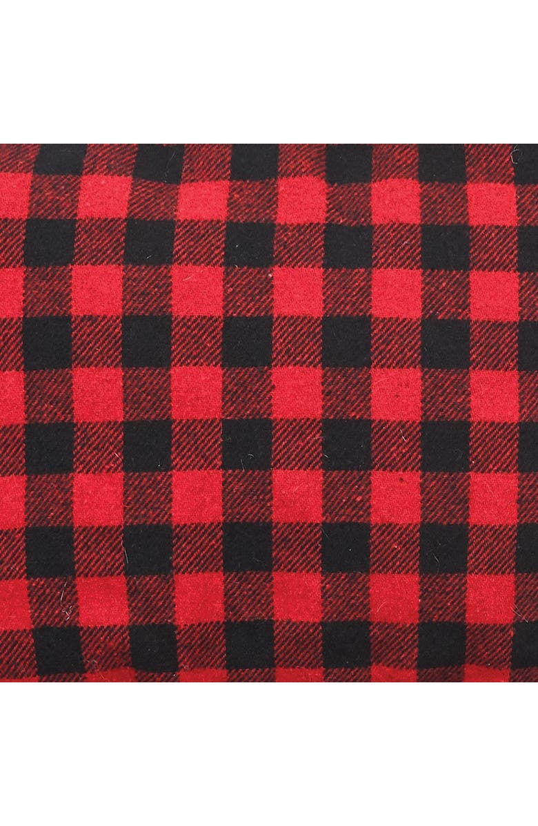 C&F Home Buffalo Check Christmas Holiday Throw Pillow, 14" x 18", Alternate, color, Red