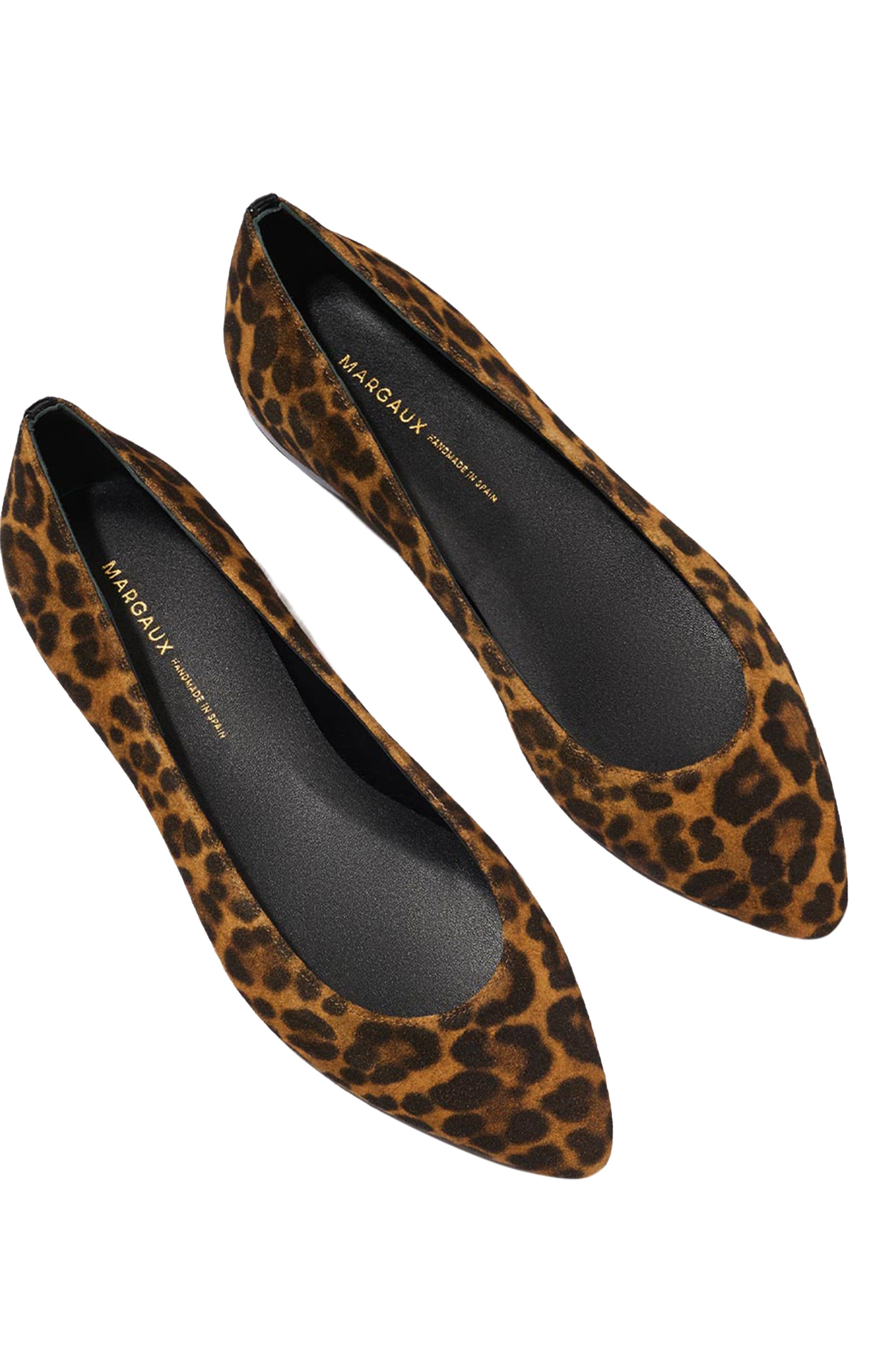 MARGAUX The Pointe Flat, Alternate, color, Leopard Suede